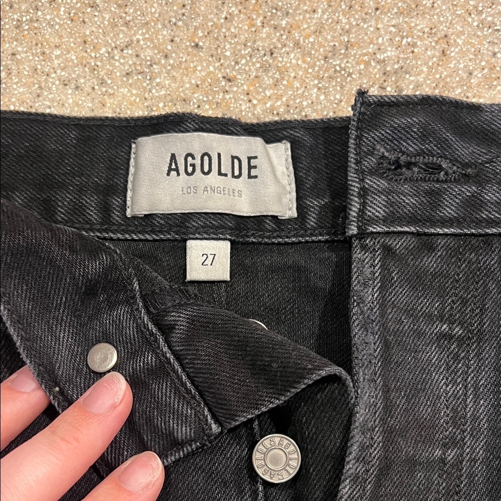Agolde Charcoal Denim Pants